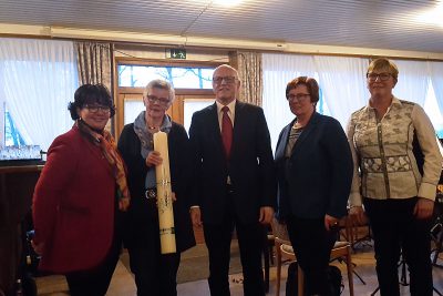 Die Kerze für die Kriegergedächtniskapelle in Borghorst.